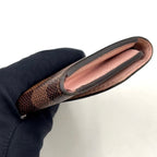 Louis Vuitton Porte-Monnaie Rosalie Damier Ebene Rose Ballerine Leather Brown — view 8