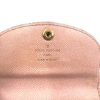 Louis Vuitton Porte-Monnaie Rosalie Damier Ebene Rose Ballerine Leather Brown — view 4