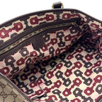 Gucci GG Canvas Sherry Line Leather Brown Beige Tote Bag Gold — view 6
