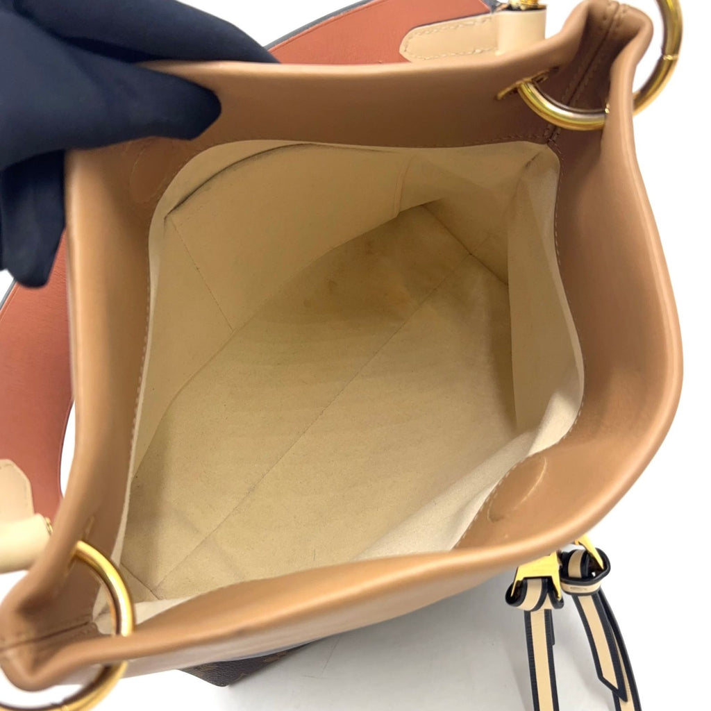Louis Vuitton Roulis Besace Monogram Leather Brown Beige Gold Shoulder Bag — view 3