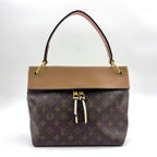 Louis Vuitton Roulis Besace Monogram Leather Brown Beige Gold Shoulder Bag