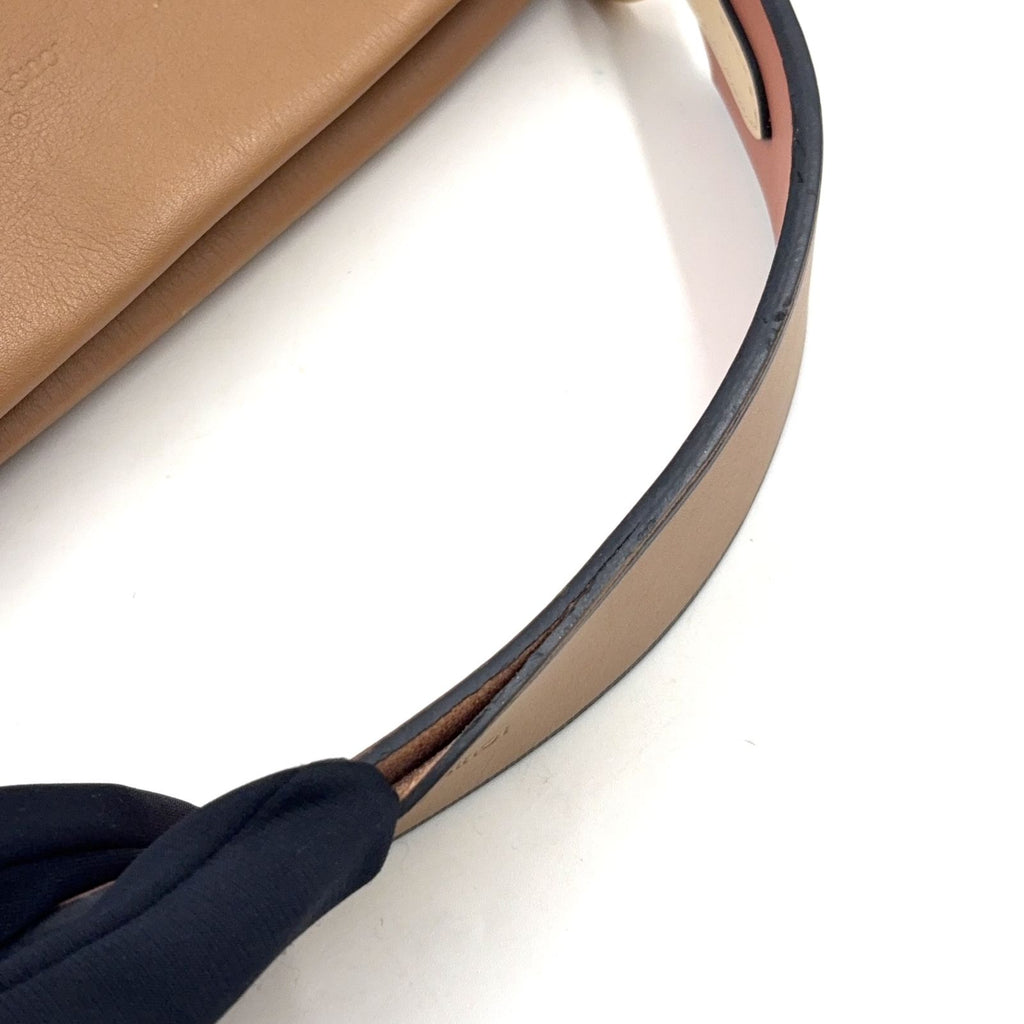 Louis Vuitton Roulis Besace Monogram Leather Brown Beige Gold Shoulder Bag — view 8