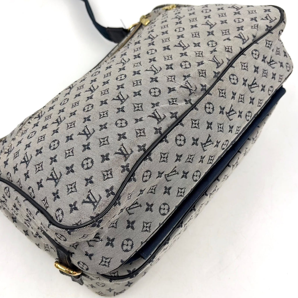 Louis Vuitton Sac Maman Monogram Mini Blue Mother's Canvas Navy Light Gray — view 8