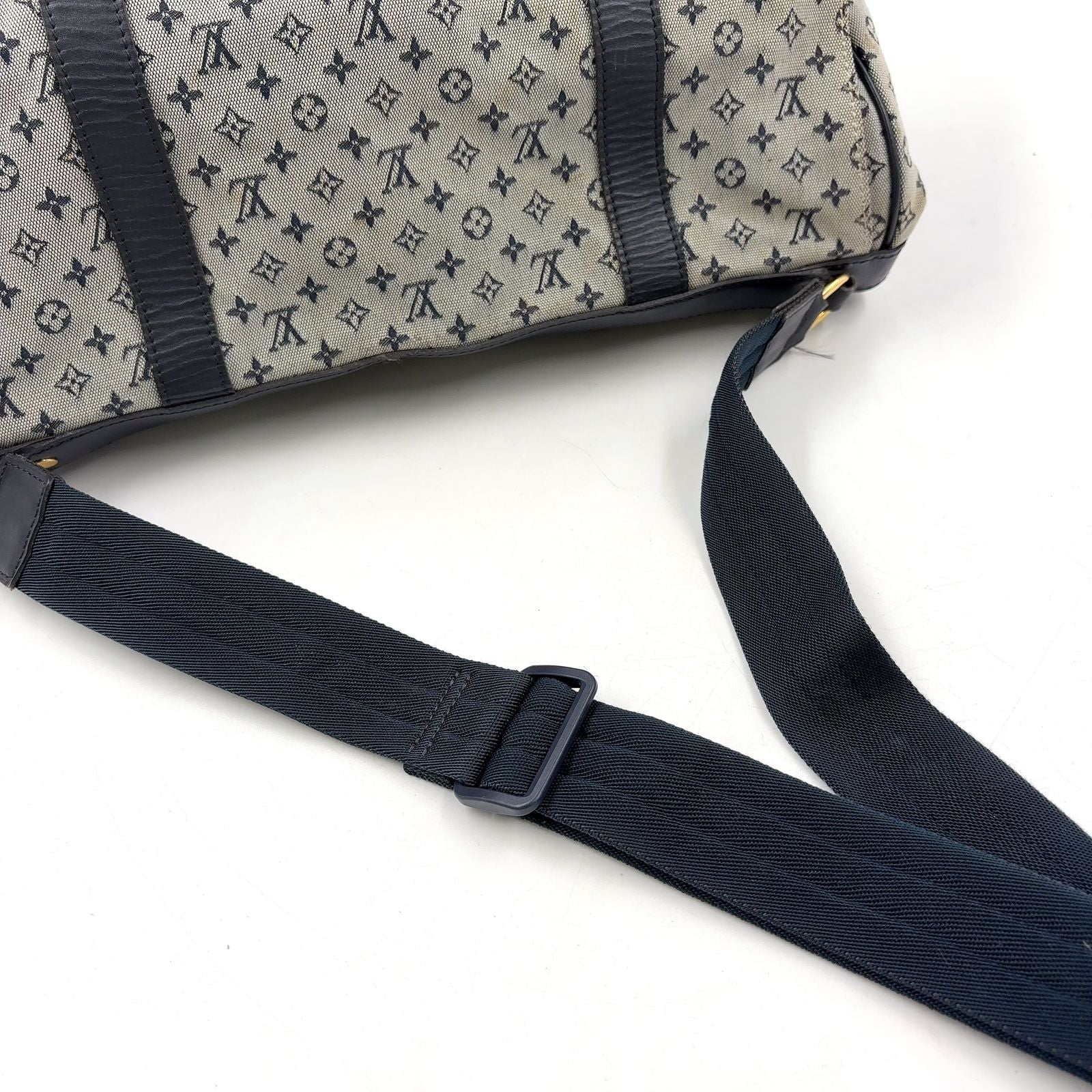 Louis Vuitton Sac Maman Monogram Mini Blue Mother's Canvas Navy Light Gray — view 6