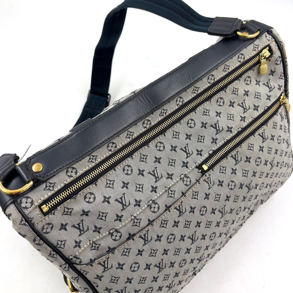 Louis Vuitton Sac Maman Monogram Mini Blue Mother's Canvas Navy Light Gray — view 7