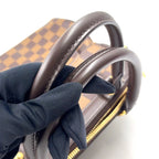 Louis Vuitton Trevi PM Damier Ebene Leather Brown Handbag Gold — view 7
