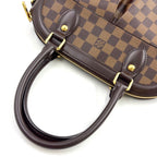 Louis Vuitton Trevi PM Damier Ebene Leather Brown Handbag Gold — view 6