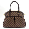 Louis Vuitton Trevi PM Damier Ebene Leather Brown Handbag Gold