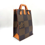 Louis Vuitton Mini Tote Damier Ebene Giant LV Squared Shoulder Bag Leather — view 2