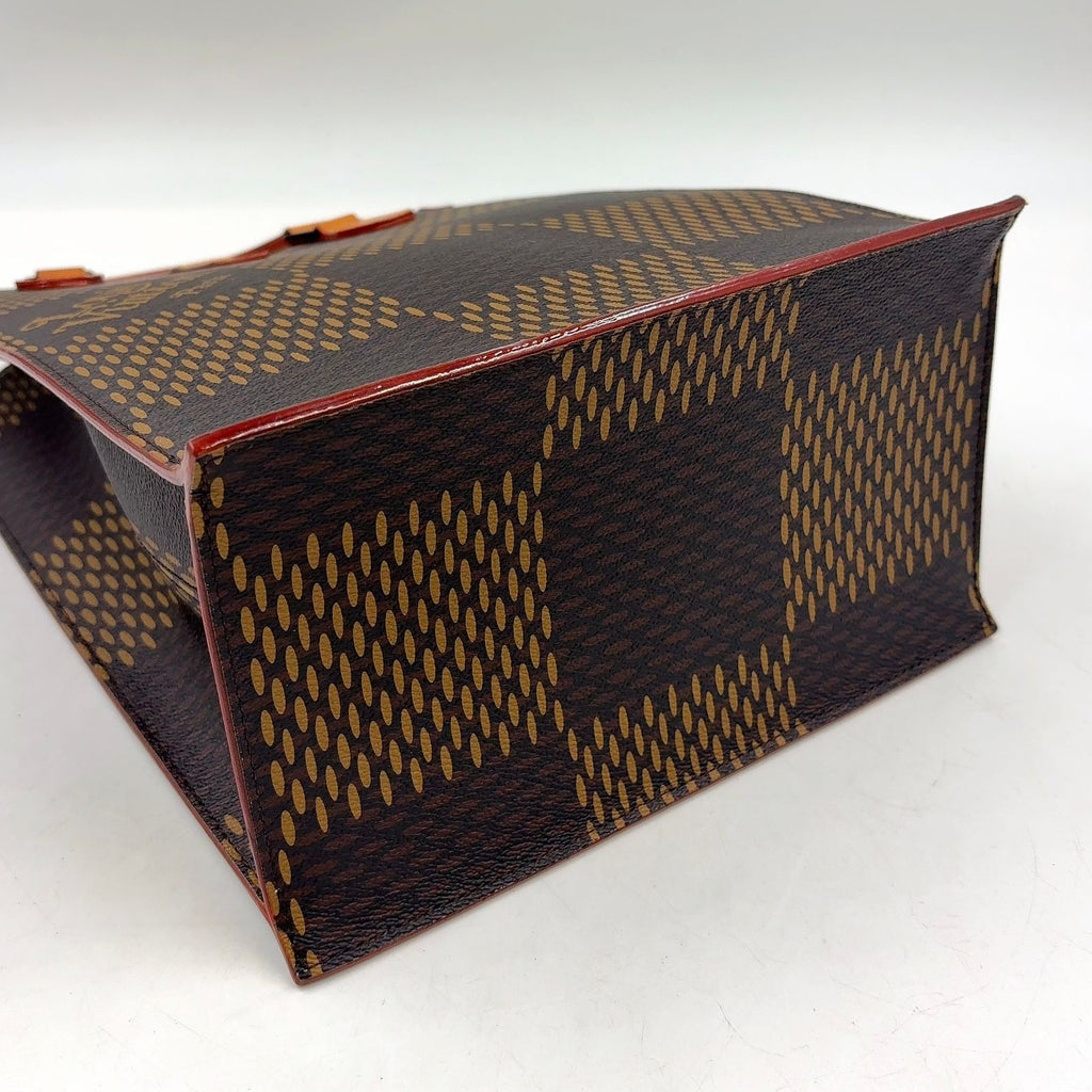 Louis Vuitton Mini Tote Damier Ebene Giant LV Squared Shoulder Bag Leather — view 7