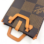 Louis Vuitton Mini Tote Damier Ebene Giant LV Squared Shoulder Bag Leather — view 6