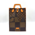 Louis Vuitton Mini Tote Damier Ebene Giant LV Squared Shoulder Bag Leather