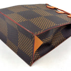 Louis Vuitton Mini Tote Damier Ebene Giant LV Squared Shoulder Bag Leather — view 8