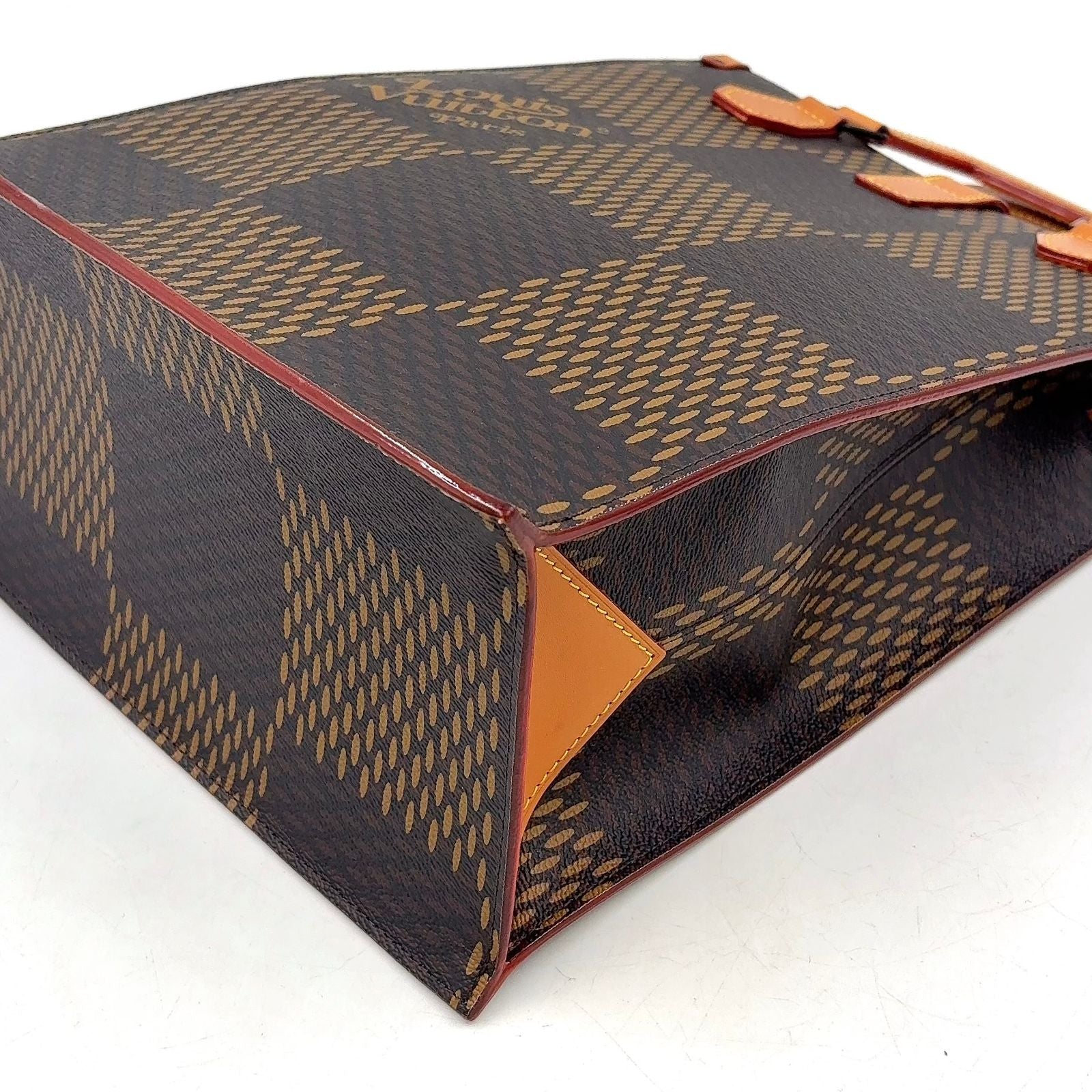 Louis Vuitton Mini Tote Damier Ebene Giant LV Squared Shoulder Bag Leather — view 8