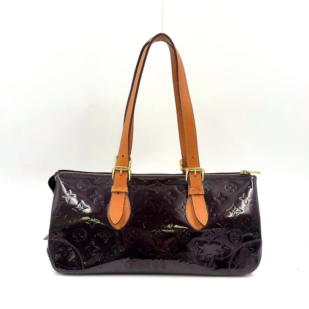 Louis Vuitton Rosewood Avenue Monogram Vernis Amarante Leather Enamel Dark