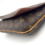 Louis Vuitton Musette Tango Short Strap Monogram Leather Brown Shoulder Bag Gold — view 7