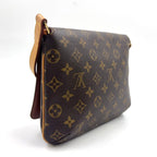 Louis Vuitton Musette Tango Short Strap Monogram Leather Brown Shoulder Bag Gold — view 2