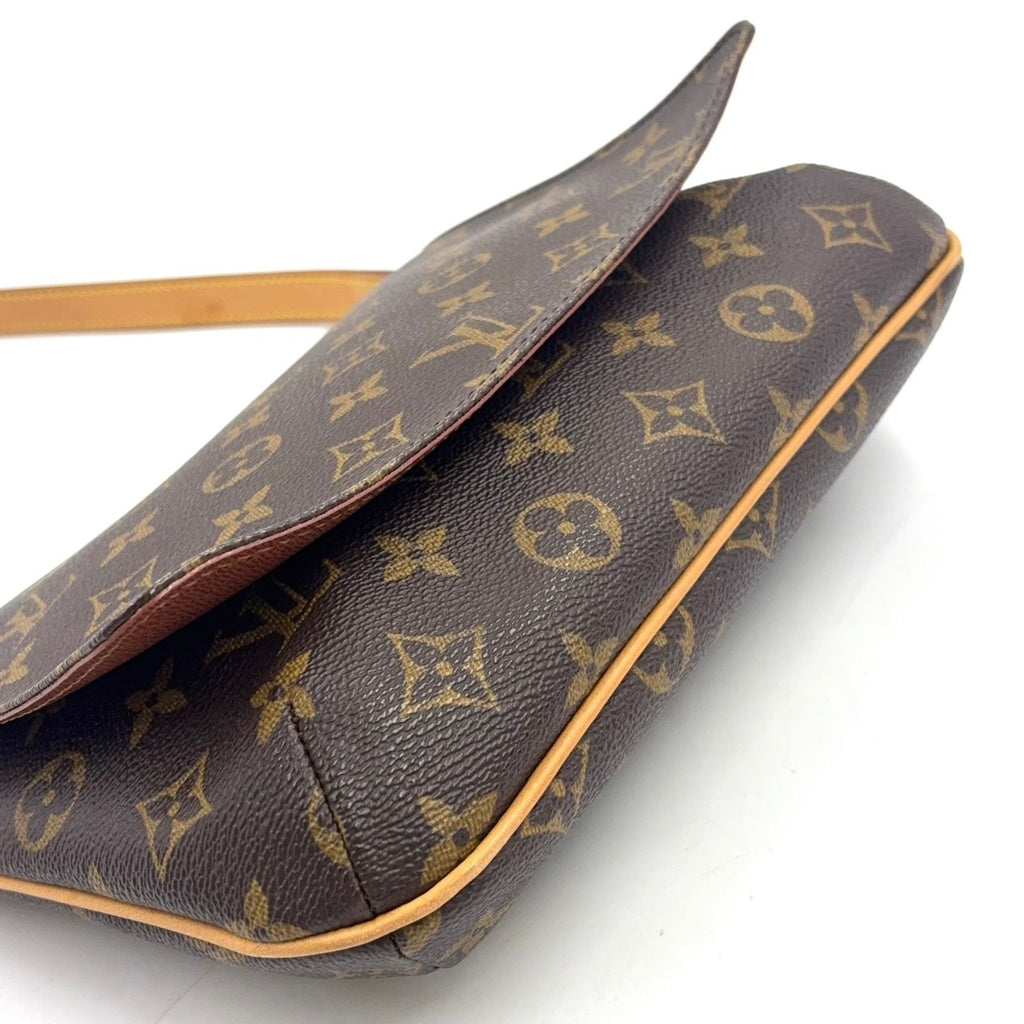 Louis Vuitton Musette Tango Short Strap Monogram Leather Brown Shoulder Bag Gold — view 6
