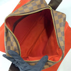 Louis Vuitton Naviglio Damier Ebene Brown Shoulder Bag Gold — view 3