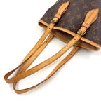 Louis Vuitton Bucket PM Monogram Leather Brown Light Shoulder Bag Gold — view 5