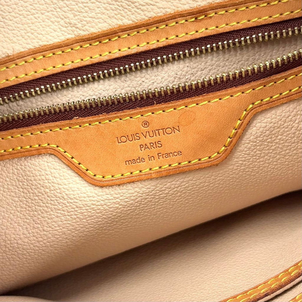 Louis Vuitton Bucket PM Monogram Leather Brown Light Shoulder Bag Gold — view 4
