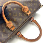 Louis Vuitton Speedy 30 Monogram Leather Brown Light Handbag Gold — view 7