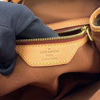 Louis Vuitton Batignolles Oriental Monogram Leather Brown Light Tote Bag Gold — view 4