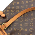 Louis Vuitton Batignolles Oriental Monogram Leather Brown Light Tote Bag Gold — view 6