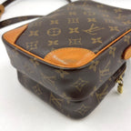 Louis Vuitton Amazon Monogram Leather Brown Shoulder Bag Gold — view 8
