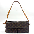 Louis Vuitton Viva Cite MM Monogram Blurry Leather Brown Shoulder Bag Gold