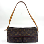 Louis Vuitton Viva Cite MM Monogram Blurry Leather Brown Shoulder Bag Gold