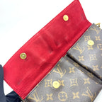 Louis Vuitton Viva Cite MM Monogram Blurry Leather Brown Shoulder Bag Gold — view 7