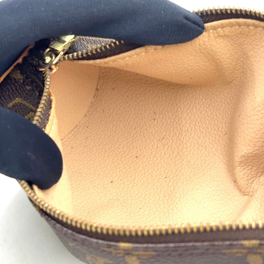 Louis Vuitton Trousse Monogram Leather Brown Pouch Gold — view 8