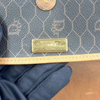 Dior Honeycomb Leather Dark Brown Light Shoulder Bag Gold — view 4