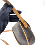 Dior Honeycomb Leather Dark Brown Light Shoulder Bag Gold — view 5