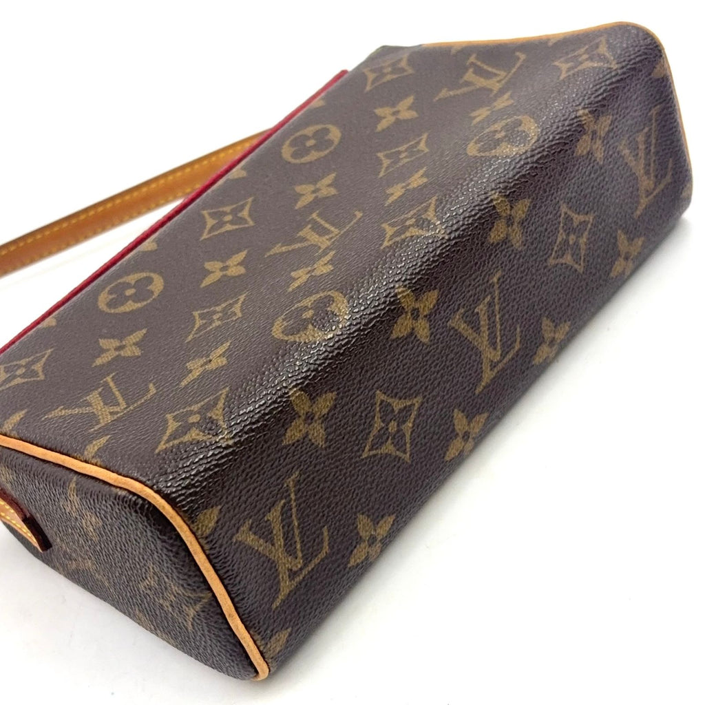 Louis Vuitton Recital Monogram Leather Brown Handbag Gold — view 7