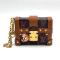 Louis Vuitton Essential Trunk Catgram Leather Brown Black Back Charm Gold