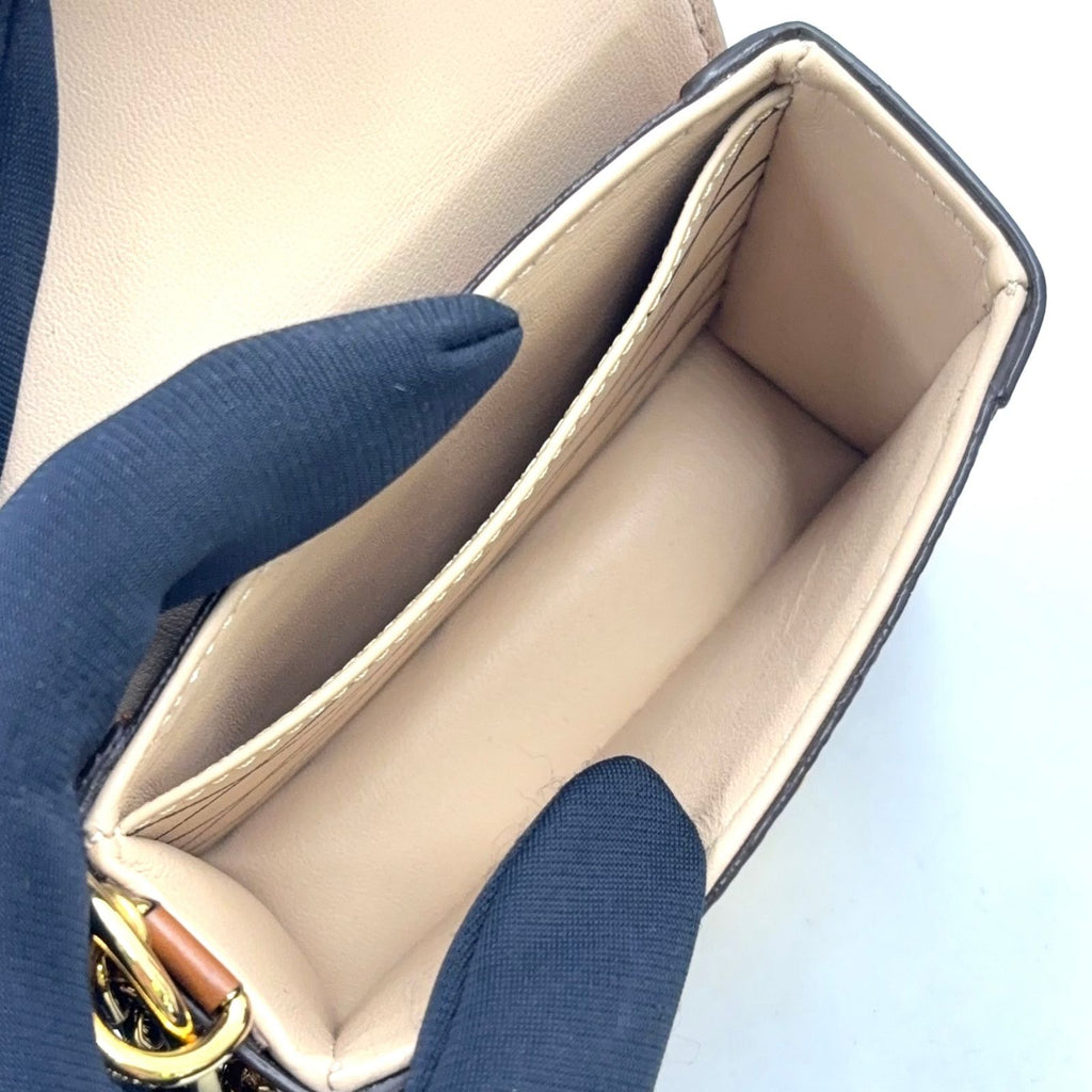 Louis Vuitton Essential Trunk Catgram Leather Brown Black Back Charm Gold — view 3