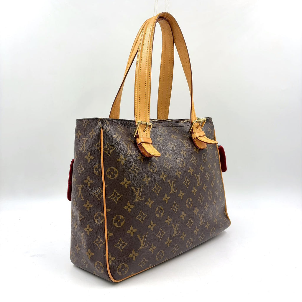 Louis Vuitton Multiplicity Monogram Leather Brown Light Handbag Gold — view 2
