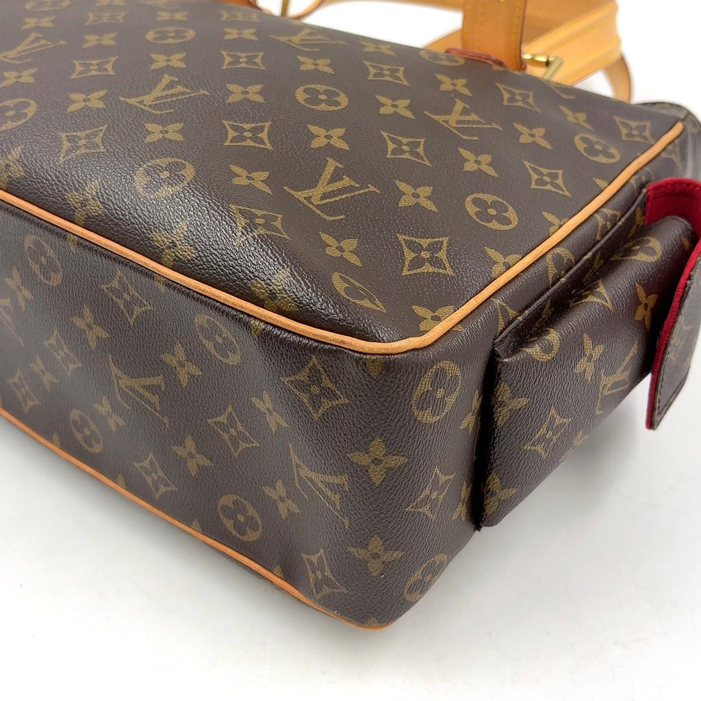 Louis Vuitton Multiplicity Monogram Leather Brown Light Handbag Gold — view 8
