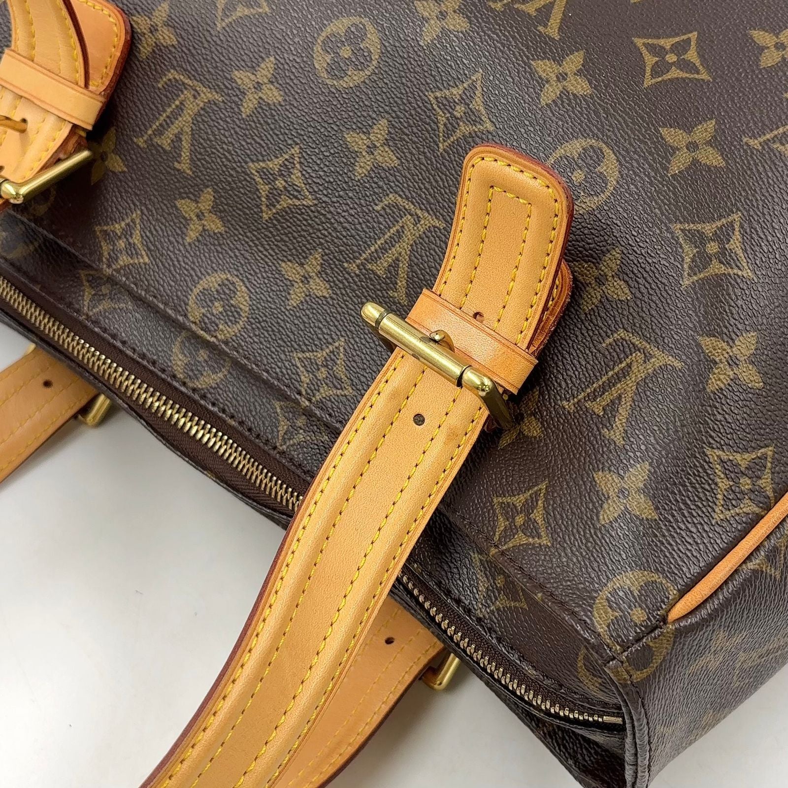 Louis Vuitton Multiplicity Monogram Leather Brown Light Handbag Gold — view 6