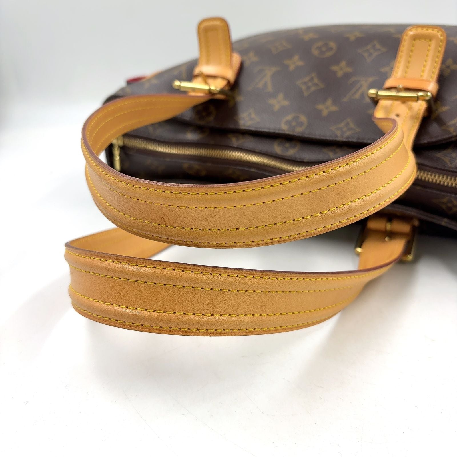 Louis Vuitton Multiplicity Monogram Leather Brown Light Handbag Gold — view 5