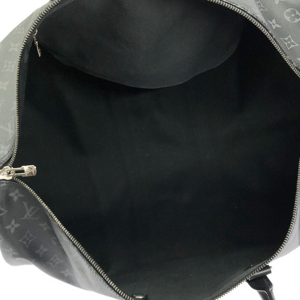 Louis Vuitton Monogram Eclipse Keepall Bandouliere 55 Boston Bag — view 8