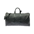 Louis Vuitton Monogram Eclipse Keepall Bandouliere 55 Boston Bag