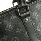 Louis Vuitton Monogram Eclipse Keepall Bandouliere 55 Boston Bag — view 6