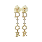 Dior Tribal Earrings Gold