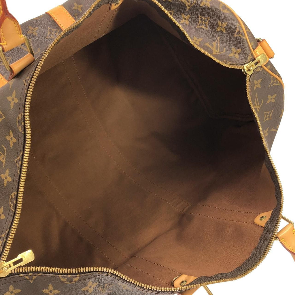 Louis Vuitton Monogram Keepall Bandouliere 55 Boston Bag — view 8