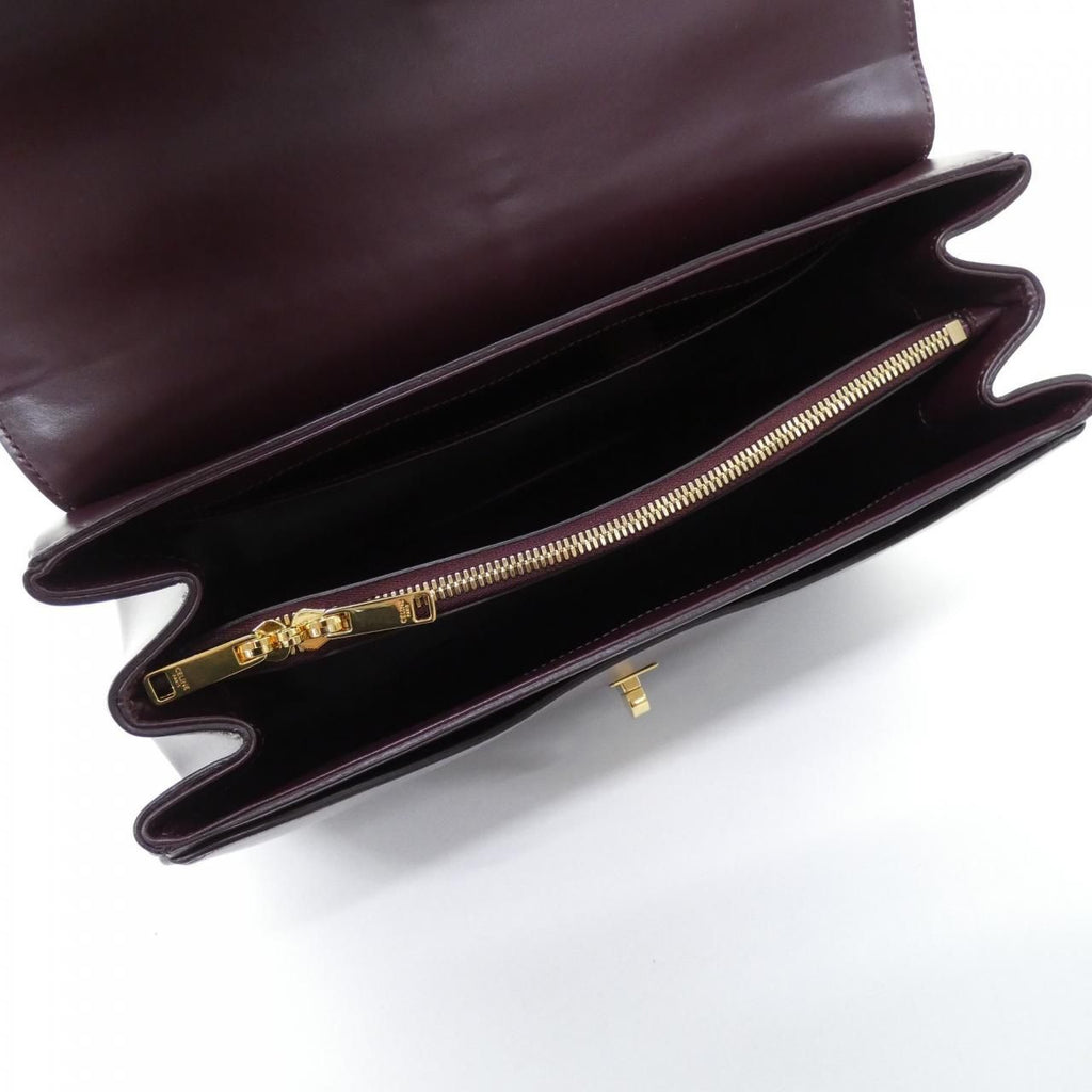 Celine 16 Bag Handbag Burgundy — view 8