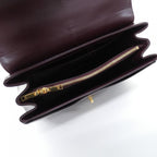 Celine 16 Bag Handbag Burgundy — view 8