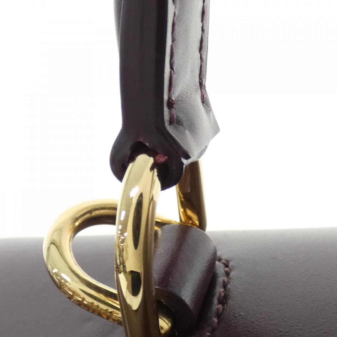 Celine 16 Bag Handbag Burgundy — view 5